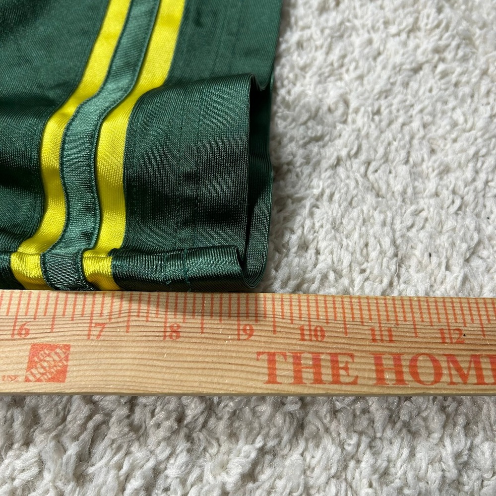 Nike Basketball Shorts XL Green Oregon Ducks Team Shiny Dazzle Baggy Striped - Picture 4 of 9